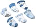 Carter's 6-Pack Boys Terry Cuff Comfy Fit Socks - Blue, 0-3 Months