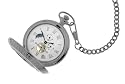 Mechanische Taschenuhr Sonne/Mond offene Unruh