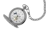 Mechanische Taschenuhr Sonne/Mond offene Unruh Damen