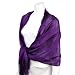 High Sheen Purple Pashmina Scarf Wrap Shawl