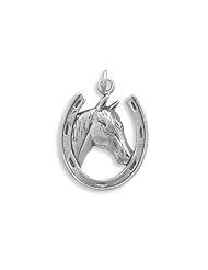 Genuine Elegante Individual Charm. Horse in Horseshoe Charm. 100% Satisfaction Guaranteed.