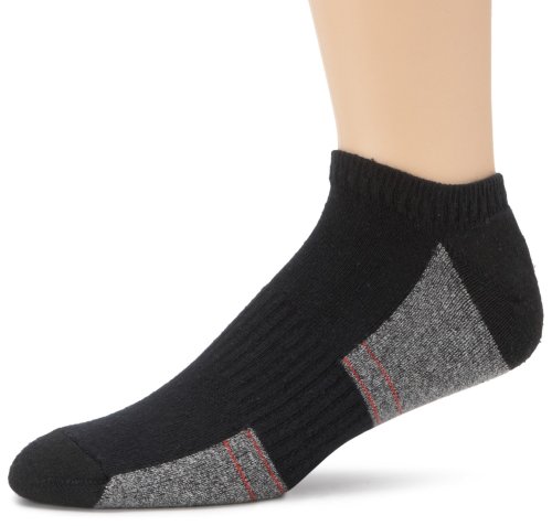 Hanes Men's 4-Pack Comfort Stretch No Show Socks,Black,Shoe Size 6-12