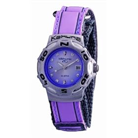 Kahuna - ARGK007 - Montre Femme - Quartz - Analogique - Bracelet Tissu Violet