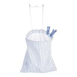 Clothespin Bag in Blue and White Stripe