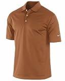 Nike Golf Men's Stretch UV Tech Polo ( Desert Orange/White,  Large)