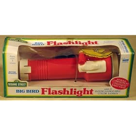 1989 Sesame Street Big Bird Flashlight by