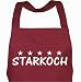 Bild: Sch�rze STARKOCH bordeaux, Kochsch�rze, Latzsch�rze, Grillsch�rze, K�chensch�rze