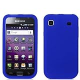 Blue Silicone Rubber Gel Soft Skin Case Cover for Samsung Galaxy S 4G Phone ....