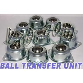 2 Holes Flange Mounted Ball Transfer Unit:pack of 10