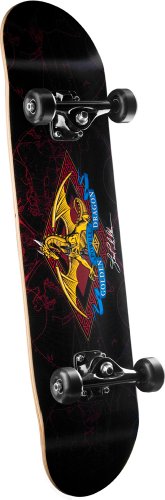 Powell Golden Dragon PGD Logo Dragon Complete Skateboard (7.625-Inch)