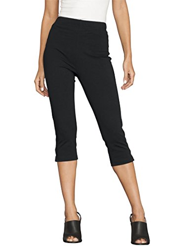 Roamans Women's Plus Size Stretch Capri Leggings