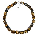 Pearlz Ocean Sterling Silver Tiger's Eye Nuggets Necklace
