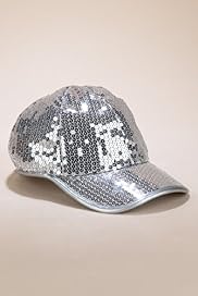 Sequin Embellished Baseball Hat