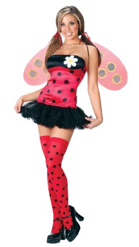 Adult Womens Lady Bug Costume Size S/Med (2-8)