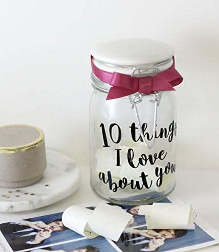 Personalized '10 Things I Love About You' Jar