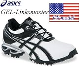 【US仕様】アシックス　GEL-Linksmaster　ゴルフシューズ　P032Y　ホワイト／ブラック／シルバー(0193)［asics　ゲルリンクスマスター］ 26インチ