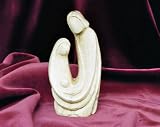 Nativity Set - Holy Family (1 piece). Height 14 cm. Hand-carved from olive wood in the Holy Land.IMAGE