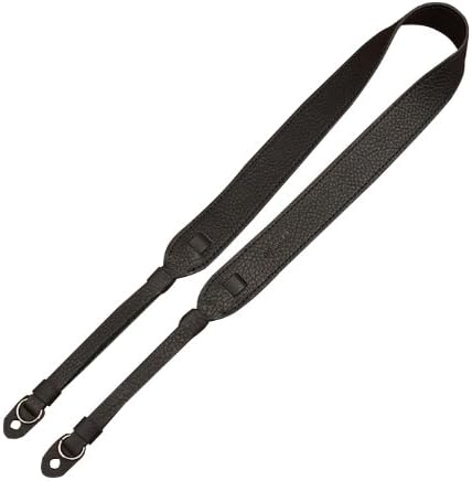 Adjustable Black Wide Genuine Leather Camera Shoulder Neck Strap 2121