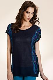 Per Una Cap Sleeve Open Wave Knitted Tunic
