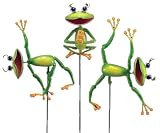 Georgetown Yoga Frog Stakes, Set of Three