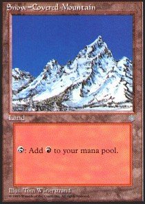 Magic: the Gathering - Snow-Covered Mountain - Ice Age