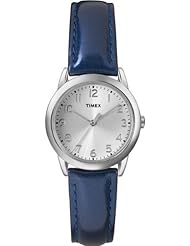 Timex Metallic Blue Patent Leather Ladies Watch T2P083
