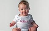 Monogrammed Baby Gifts - 4 Onesies - Shades of Pink