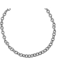 Sterling Silver Twist Rope Cable Chain Necklace - 17"