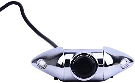 AS-205C Full HD CCD Vehicle Car Parking Backup Camera Kit for Car Head Unit DVD Player Car Monitors- Chrome Solid Zinc-Alloy Waterproof - Multiple Model Switchers Built-in- 170 Degree Wide View Angel