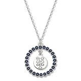 MLB New York Mets Necklace W/ Blue Crystal Wreath