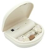 Rechargeable Hearing Aid with 9 Extra Replacement Ear Caps (4 different sizes, L,M,S and XS to fit everyone)FDA/CE Approved