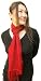 Handmade Alpaca Natural Fiber - Featherweight Collection - Traditional Red (Classic Fringes)