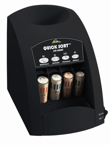 Royal Sovereign Fast Sort Coin Sorter, Black (CO-1000)
