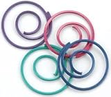 PAINTED METAL SPIRAL CLIPS 25/PKG-SPRING BRIGHT PEARL ASSORTMENT