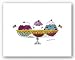 Ice Cream Dessert, c. 1959 by Andy Warhol 10.5"x5.5" Art Print Poster