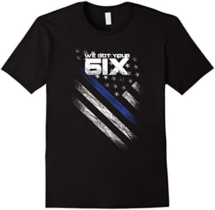 Men's Veteran T-shirt - We got your 6ix T Shirt Medium Black