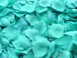1000 Wedding Silk Rose Petals Tiffany Blue Turquoise
