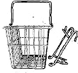 Wald 133 Front Bicycle Basket (14.5 x 9.5 x 9, White)