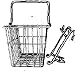 Wald Standard Bicycle Lift Off Basket, #133 White 14.5" x 9.5" x 9"