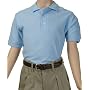 School Uniform Unisex Short Sleeve Pique Knit Shirt By French Toast (In Regular and Husky Sizes)