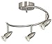 Pro Track Spiral 3-Head LED Ceiling Track Light Fixture Kit Spot-Light GU10 Directional Adjustable Silver Brushed Nickel Finish Metal Modern Kitchen Bathroom Living Room Dining Hallway 11