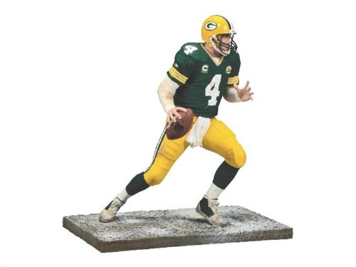 Childrens Toyshop  Toys : McFarlane Toys NFL Sports Picks Series 17 (2008 Wave 1) Action Figure Brett Favre 5 (Green Bay Packers) Has Captain 'C' On Jersey