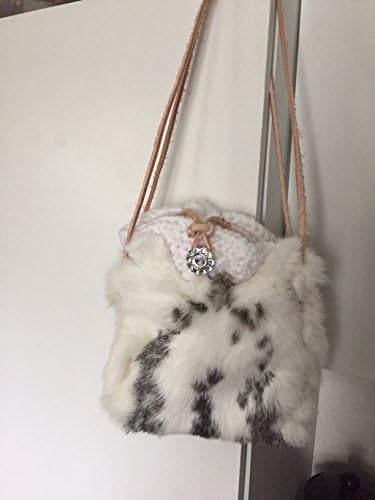 Rabbit Fur Satchel Purse