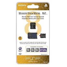 8GB Memory Stick Micro Media + M2 Duo Adaptor
