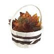 Jean M. Flower Girl Basket- Brown/ Cream