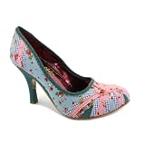 Irregular Choice Patty Womens Fabric Union Jack Heels