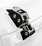 Rugged Ridge 11210.11 Black Aluminum Hood Catch Set - Pair