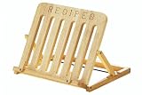 Premier Housewares 7 x 33 x 27 cm Rubberwood Cookbook Stand with Engraved Wording
