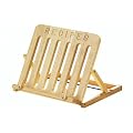 Premier Housewares 7 x 33 x 27 cm Rubberwood Cookbook Stand with Engraved Wording