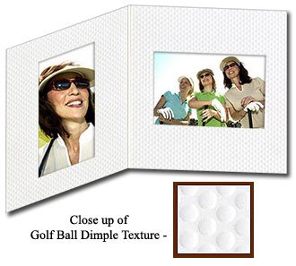 Golf Ball Texture Dual View 4x6 & 6x4 Photo Folders (25 Pack)